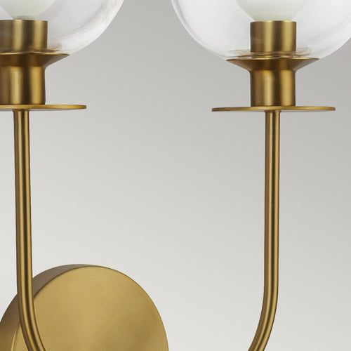 Wandleuchte Modern Gebürstetes Gold 2x E14