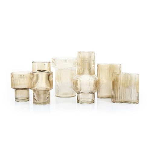 FurniLux Riba 4 vaas - Brown 21x21x28,5 cm - vtwonen shop