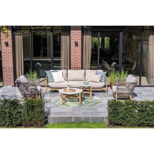 Garden Impressions loungeset Aberdeen grey sand 5-delig