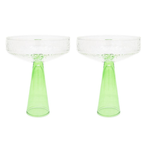 Brût Homeware coupe Claude - groen - set van 2 - vtwonen shop