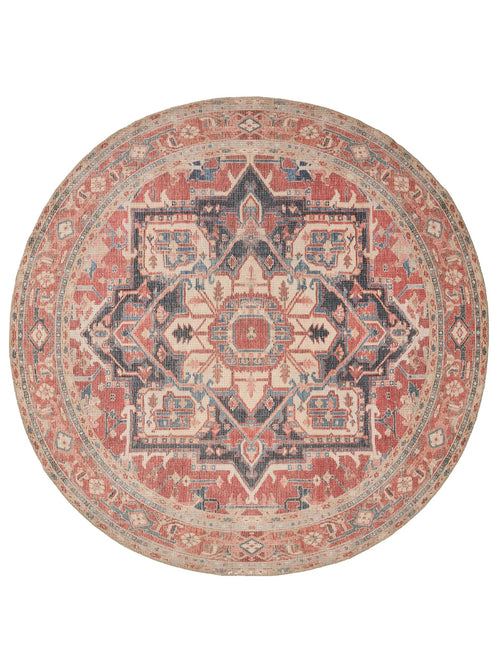 benuta vloerkleed Lorenzo - rood - ø 240 cm