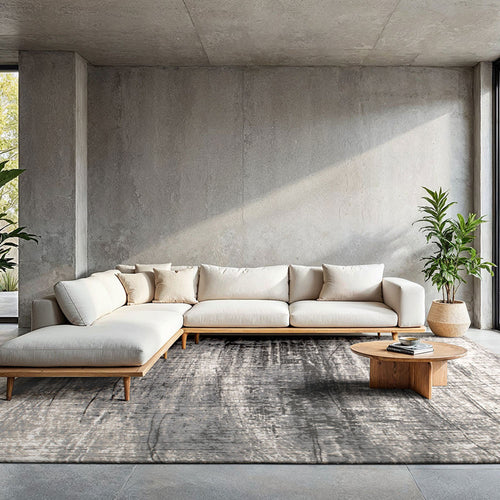 Louis De Poortere vloerkleed Jersey Stone - grijs - 200x280cm