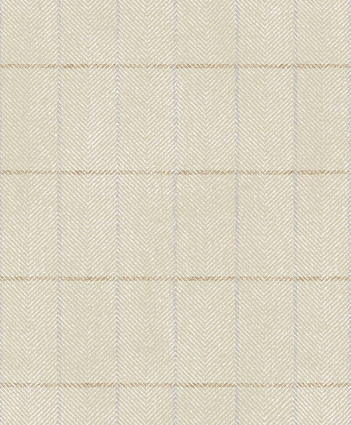 Masureel behang ruitmotief zand beige - 53 cm x 10.05 m - 631039 - vtwonen shop