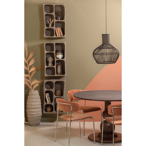 WOOOD wandkastje Clay - Papier Mache - Grijs - 70x45x23 - vtwonen shop