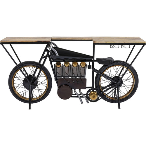 Kare Design Bartafel Motorbike Zwart