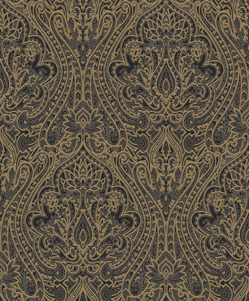 Masureel behang barokprint zwart - 53 cm x 10.05 m - 632116