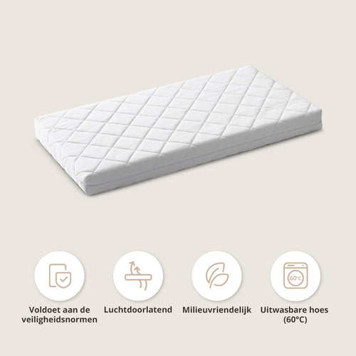 Petite Amélie Kindermatras – 80x160 cm - Duurzame materialen - Wasbaar op 60° - vtwonen shop