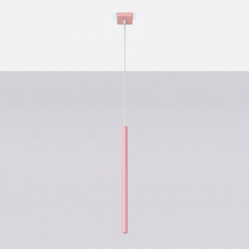 Sollux Lighting Hanglamp PASTELO 1 roze - 8x8x120cm