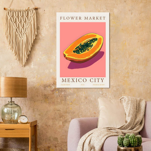 Artfulprints  Flower market - Mexico City   poster A4 21x29.7 cm - vtwonen shop