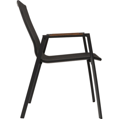 Lesli Living bistrostoel Tarragona - zwart - 56x65x88cm