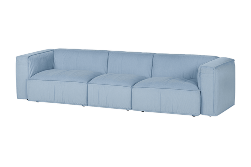 noo.ma Lobi 4-zits bank Baby Blue Corduroy, 318 cm