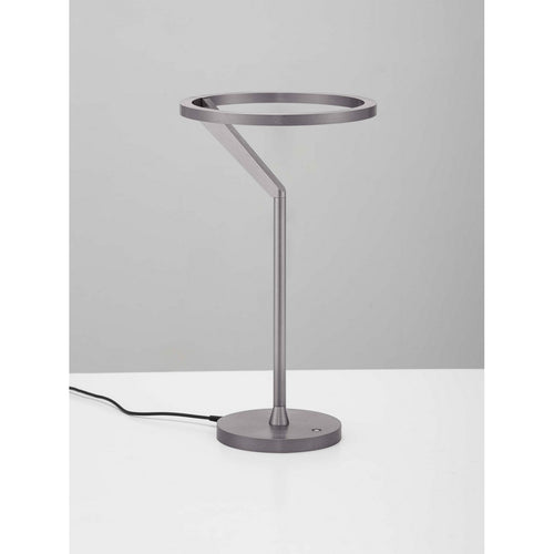 Nova Luce TILIA  Tilia Geïntegreerde LED Tafellamp Mistig Nikkel Touch Dimbaar LED 16W 612lm 3000K