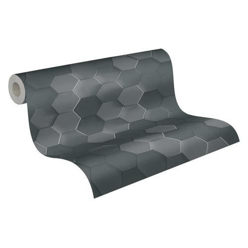 Livingwalls behang 3D-motief grijs - 53 cm x 10.05 m - AS-387233 - vtwonen shop