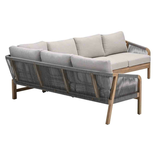 Garden Impressions lounge dining set Alora grey sand - 2-delig links
