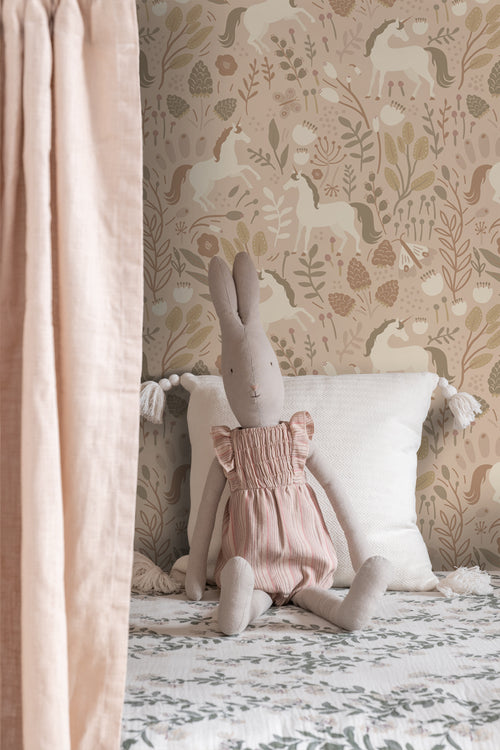 ESTAhome behang unicorns zand beige - 53 cm x 10.05 m - 139875 - vtwonen shop