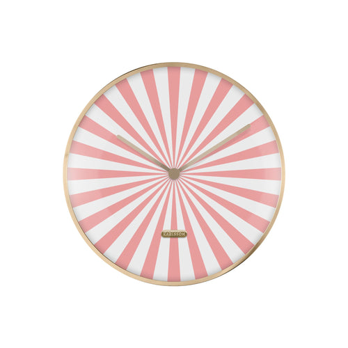 Karlsson wandklok Candy Swirl Dome - roze - Ø40cm - vtwonen shop