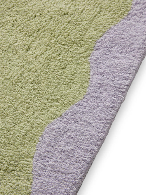 benuta badmat Cara - groen/paars - 70x120 cm