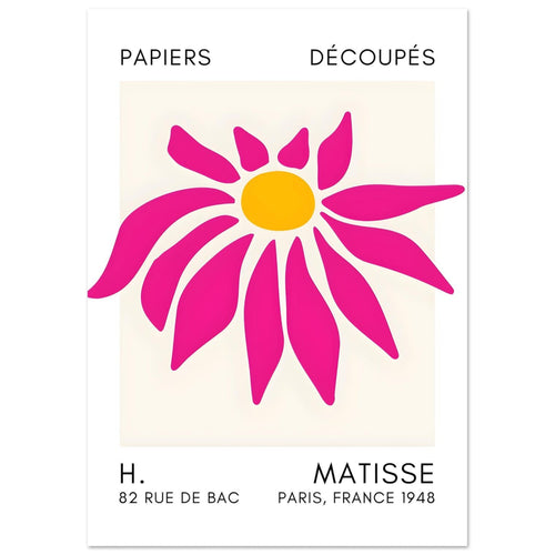 Artfulprints  Matisse – Deep sea dance pink   poster A4 21x29.7 cm - vtwonen shop