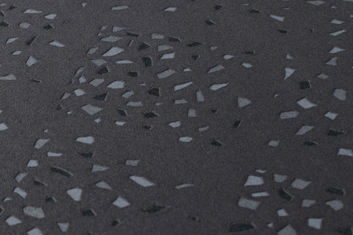 Livingwalls behang terrazzo zwart, goud en grijs - 53 cm x 10.05 m - AS-373945