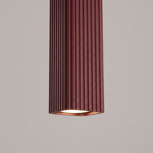 Sollux Lighting Hanglamp RAYO 3L bordeaux - 45x6x98cm