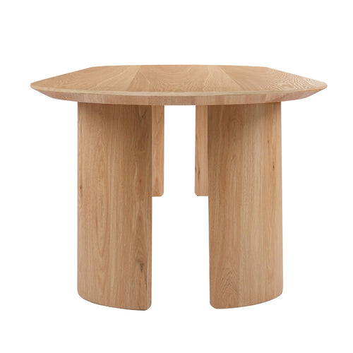 Giga Meubel Eettafel Reno - Ovaal Naturel Hout - 240x100x76cm