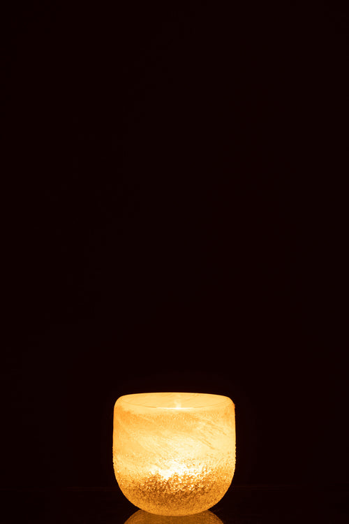 J-Line kaarshouder - glas - beige - small - vtwonen shop