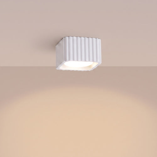 Sollux Lighting Plafondlamp RIFF 1 wit Gx53 - 10x10x6cm