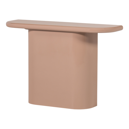 WOOOD bijzettafel Nocta - Hout - Hoogglans Lichtroze - 81x120x30
