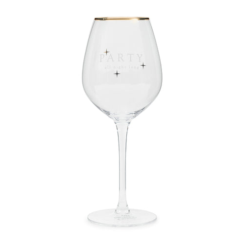 Rivièra Maison Party All Night Long Wine Glass - Glas - Transparant - vtwonen shop