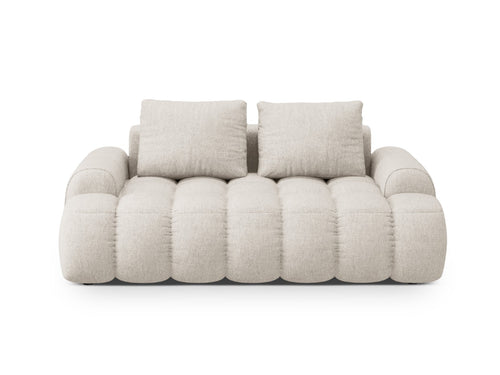Cosmopolitan Design Bank Linz 2-zits, structurele stof beige - 100x175x84cm