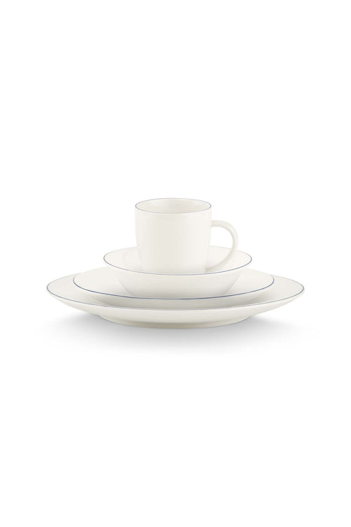 vtwonen Serviesset - Line - Wit - 4 Persoons set