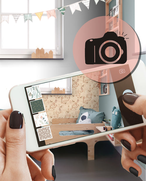 ESTAhome behang bos met bosdieren licht terracotta - 53 cm x 10.05 m - 131229 - vtwonen shop