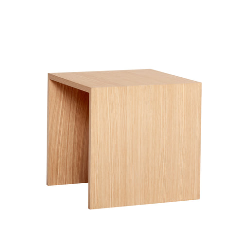Hübsch bijzettafel Less - mdf/eikenfineer - 40x40xh40cm