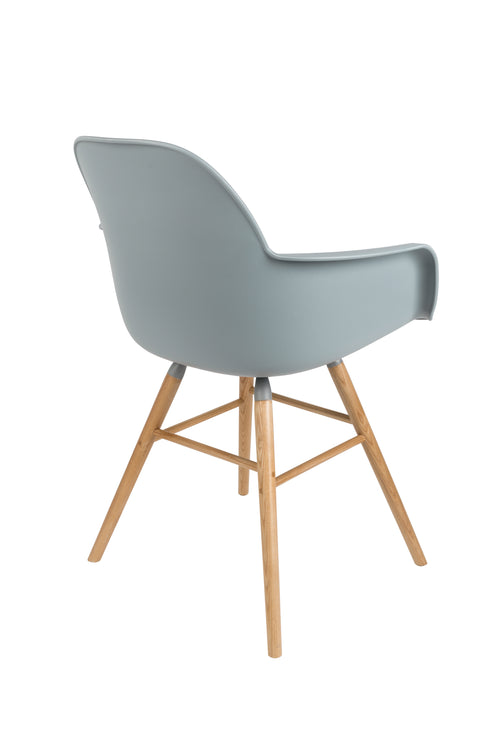 Zuiver Albert Kuip Eetkamerstoelen met armleuning Lichtgrijs - Set van 2 - vtwonen shop