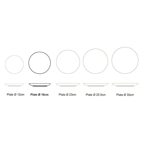 vtwonen - Tie-Dye Gebaksbordjes - Serviesset van 6 - 15cm - vtwonen shop