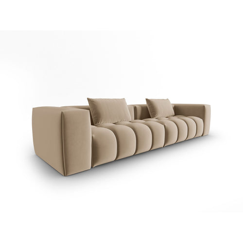 Cosmopolitan Design - Modulaire bank Verona 5-zits, flueel zand - 85x290x70cm