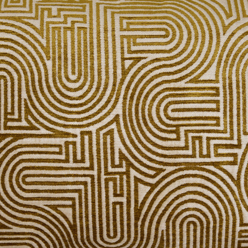 Madura Kussenovertrek Klark ecru en mosterd 40x40 cm