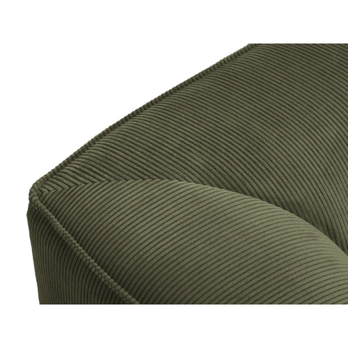 Cosmopolitan Design - Bank Siena 3-zits, ribfluwelen groente - 92x232x69cm