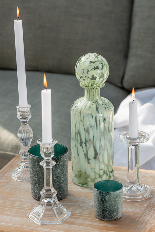 J-Line kandelaar Effen - glas - transparant - small - vtwonen shop