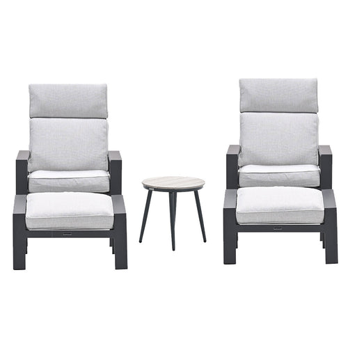Garden Impressions loungestoelen Lora - Lucas licht grijs - 3-delig - vtwonen shop