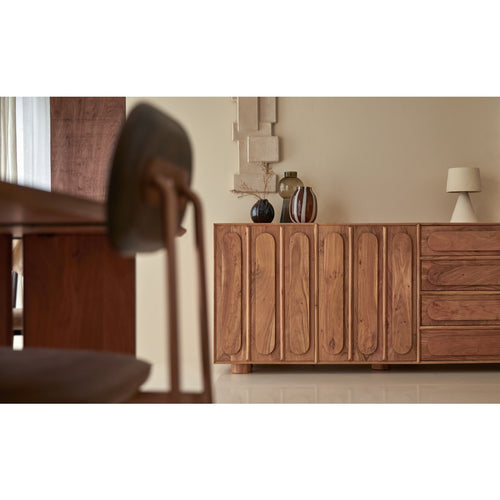 Tikamoon Buffetkast van massief acacia 200 cm - Naturel - vtwonen shop