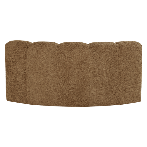 WOOOD eetbank halfronde hoek rugleuning Mojo - Wollig - Geel - 83x152x74