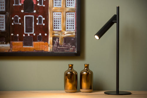 Lucide bureaulamp PHILON - Geïntegreerde LED - Zwart