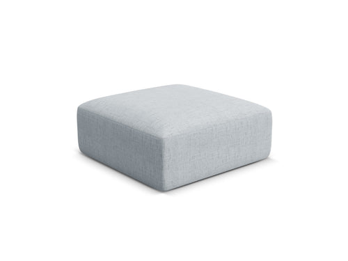 Cosmopolitan Design Poef Campi structurele stof lichtgrijs - 90x90x40cm