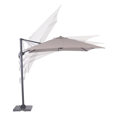 Hawaii parasol S - 250x250 cm - carbon black - zand