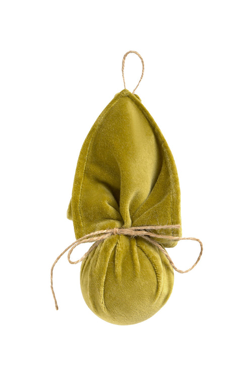 Calma House Kerstornament Velour - Groen - Diam. 7
