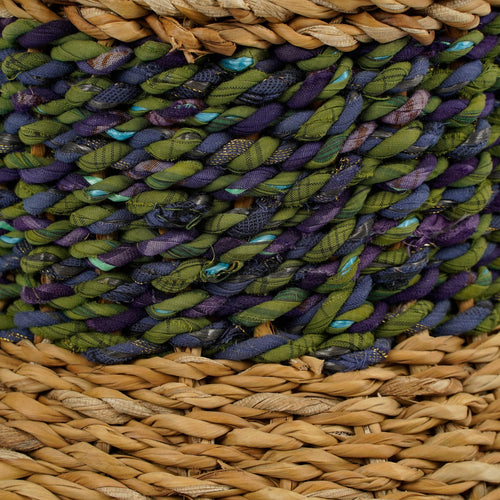 Mica Decorations Cambridge Decoratieve Vaas - H28 x Ø25 cm - Zeegras - Groen