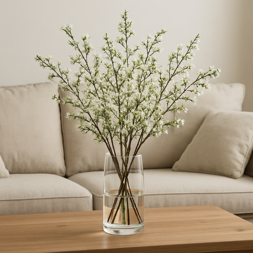 Flourify - Kunstbloem - Jasmijntak - 79 cm - Bundel van 4 stuks - vtwonen shop
