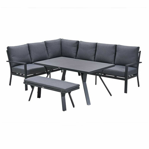 Garden Impressions lounge dining set Senja mystic grey - 4-delig - links