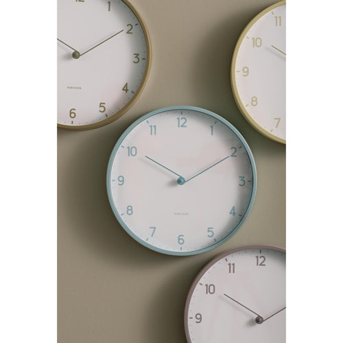 Karlsson wandklok Sencillez - blauw - Ø30cm